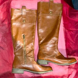 MOMO Brown Leather Knee-High Riding Boots 
Classic & Stylish